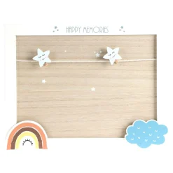 Tablica drewniana z klamerkami MEMOBOARD CHMURKA 23x30 cm