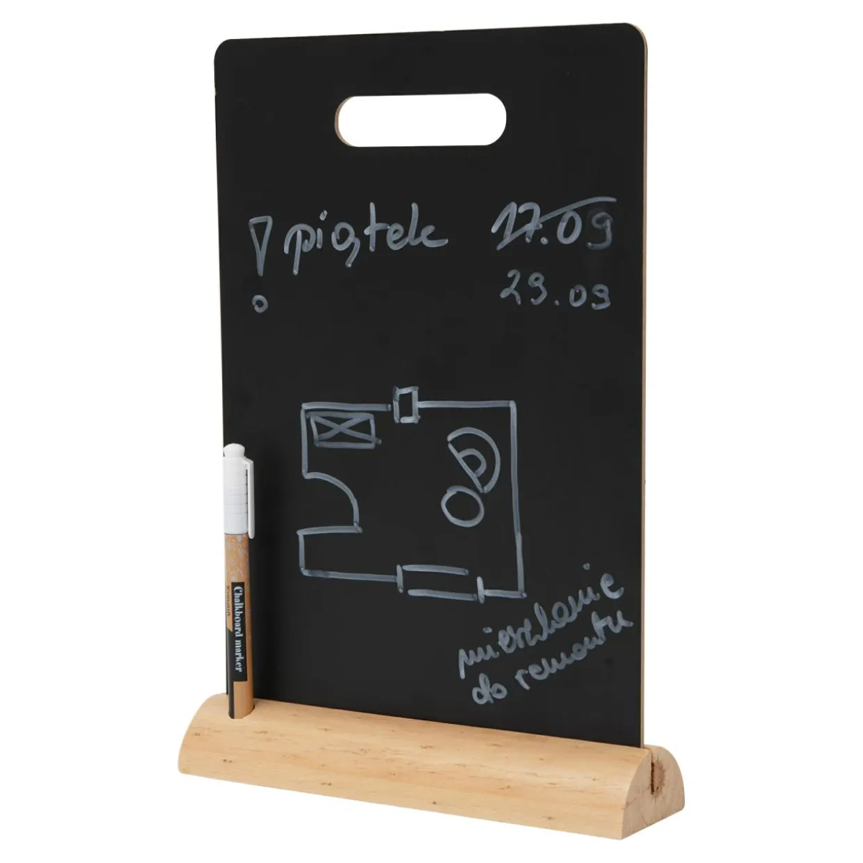 Tabliczka kredowa z uchwytem i markerem kredowym 20x30 cm