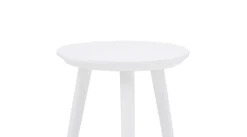 Taboret okrągły biały GREGOR