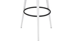 Taboret okrągły biały GREGOR