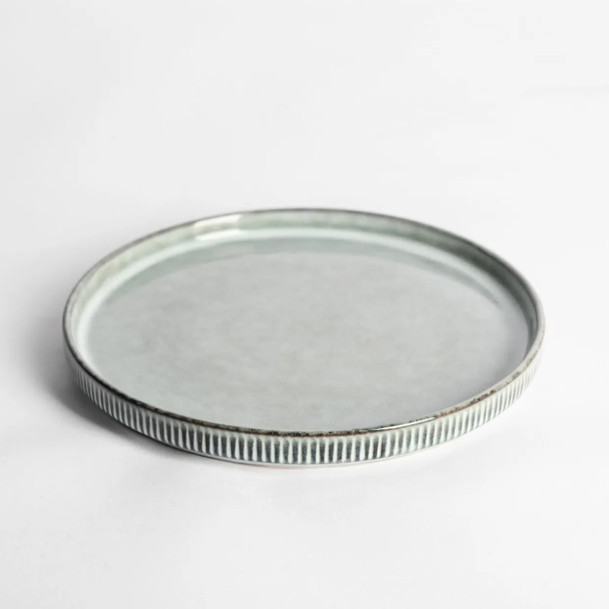 Talerz ceramiczny szary STRIO 21,3 cm