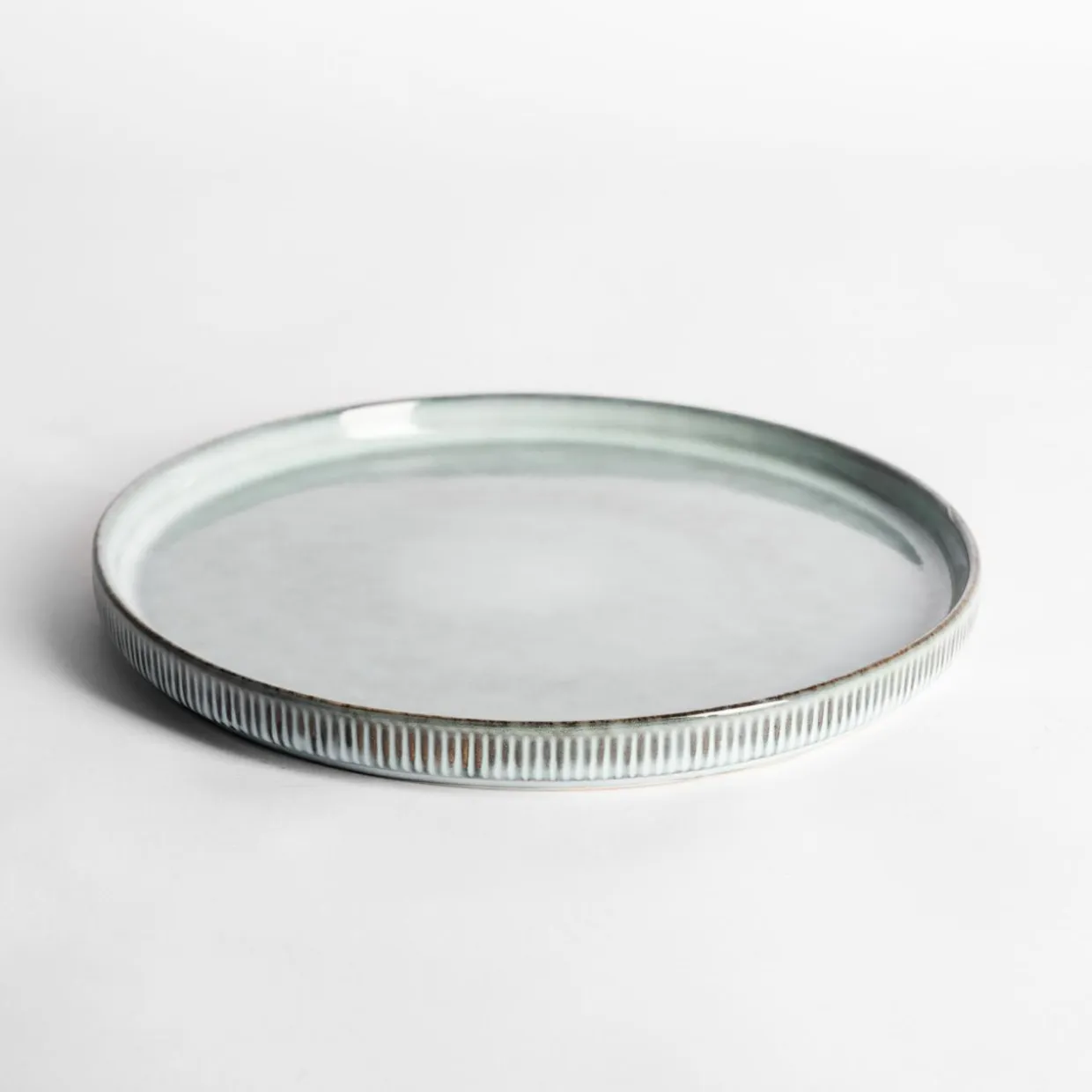 Talerz ceramiczny szary STRIO 25,9 cm