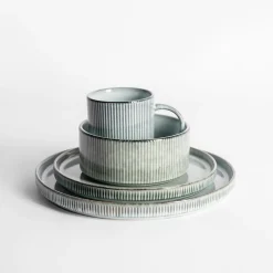 Talerz ceramiczny szary STRIO 25,9 cm