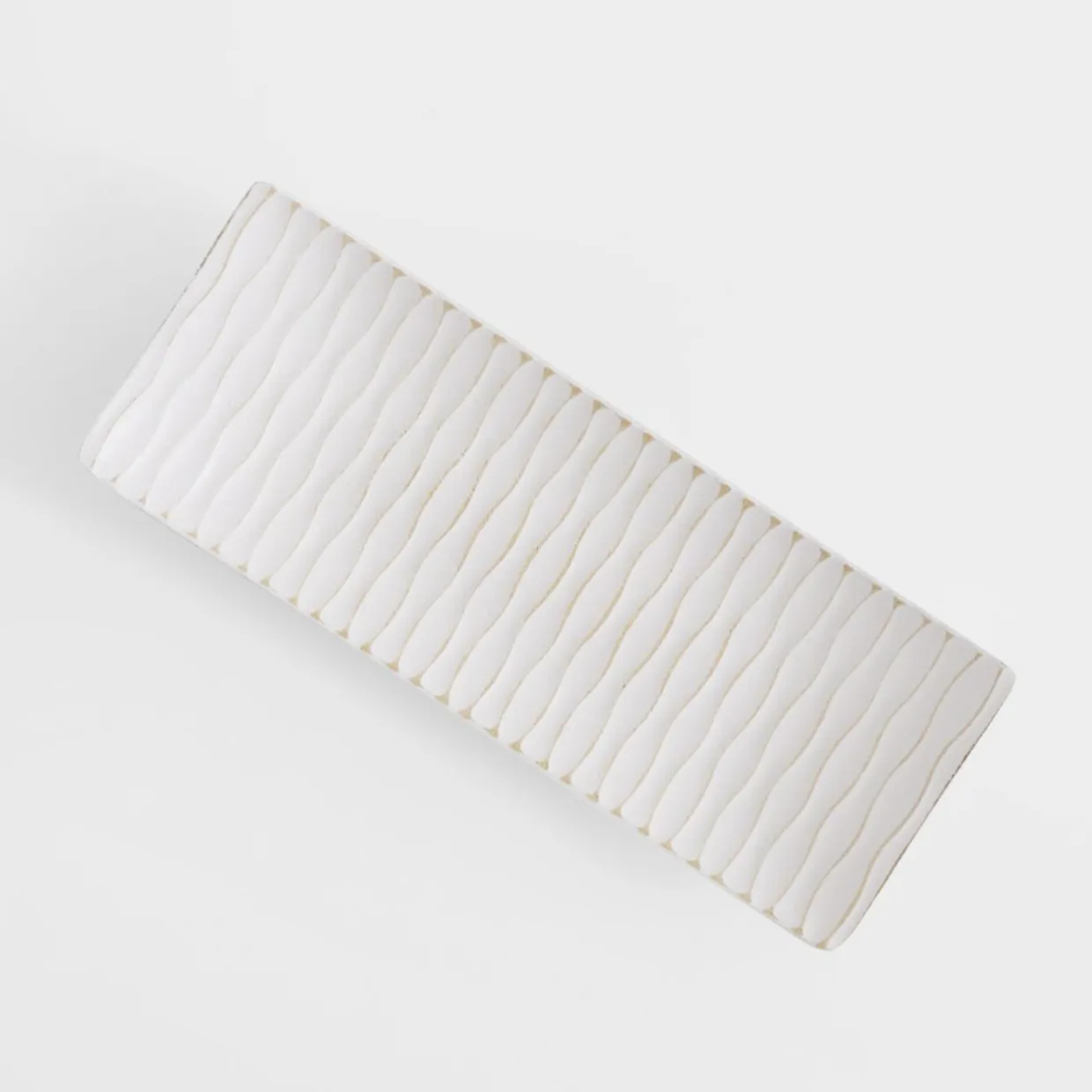Talerz dekoracyjny biały 34x13 cm