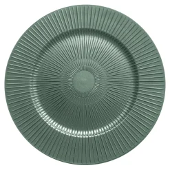 Talerz dekoracyjny podtalerz zielony 33 cm