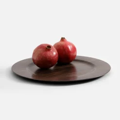 Talerz dekoracyjny podtalerz brązowy 33 cm