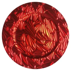 Talerz dekoracyjny podtalerz czerwony 33 cm