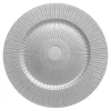 Talerz dekoracyjny podtalerz srebrny 33 cm
