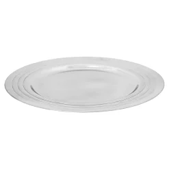 Talerz dekoracyjny srebrny podtalerz 33 cm