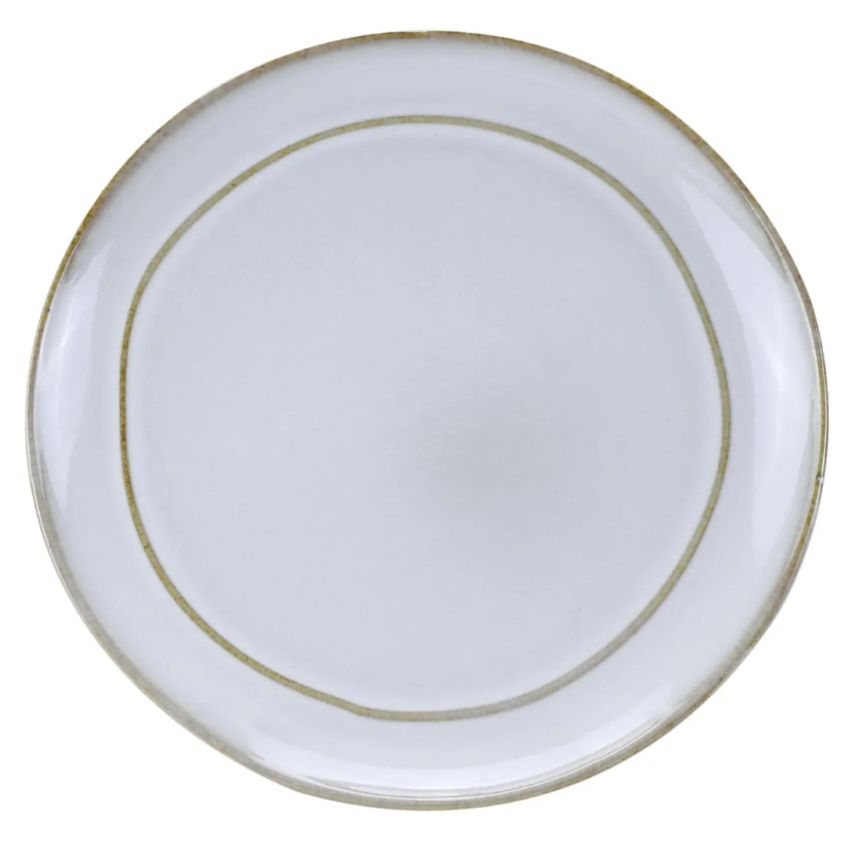 Talerz deserowy ceramiczny beżowy MOLLIS 20 cm