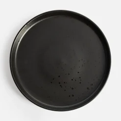 Talerz deserowy czarny CARBONO 20 cm