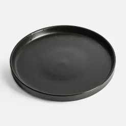 Talerz deserowy czarny CARBONO 20 cm