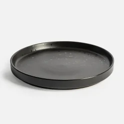 Talerz deserowy czarny CARBONO 20 cm