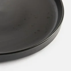 Talerz deserowy czarny CARBONO 20 cm