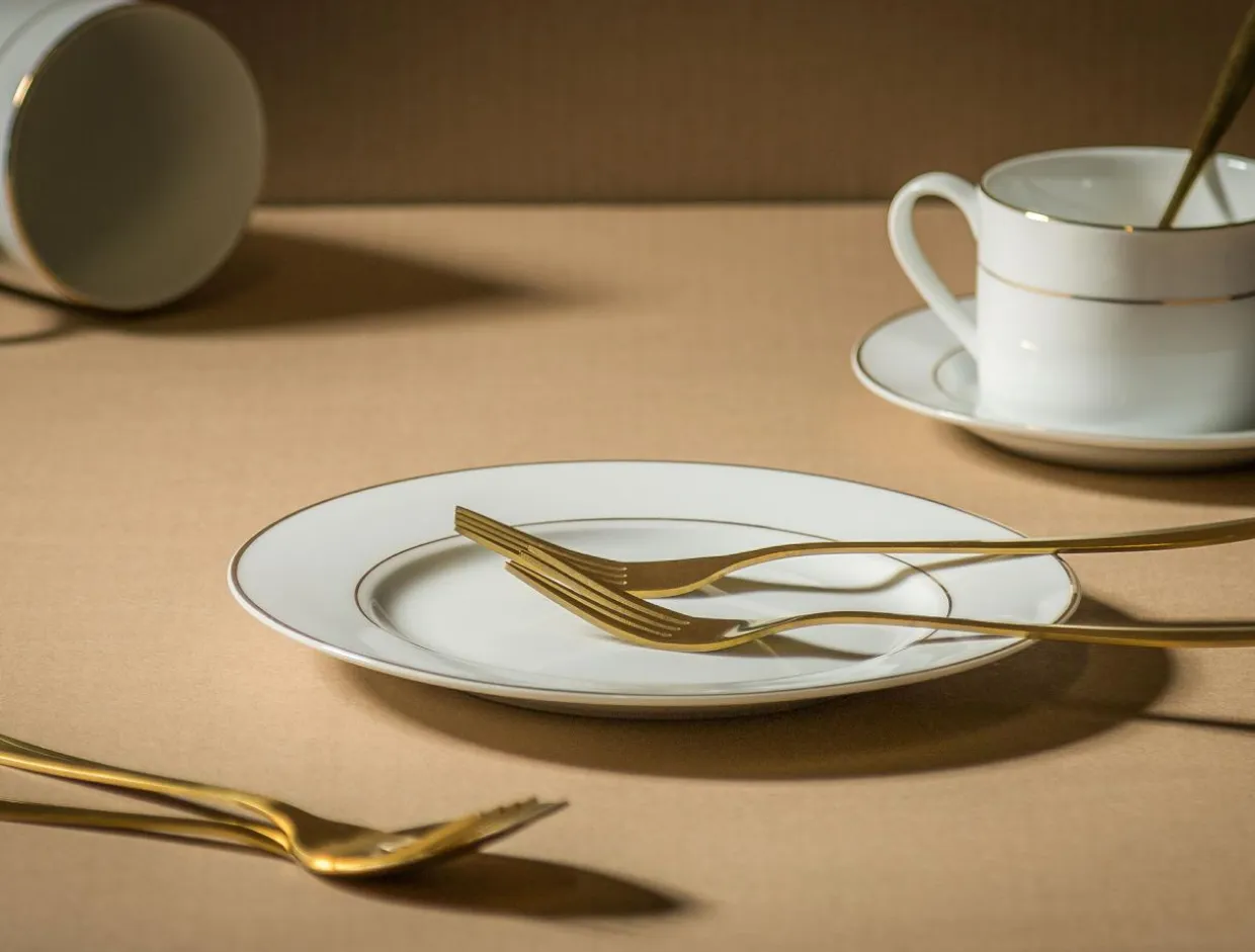 Talerz deserowy porcelanowy ORO 20 cm