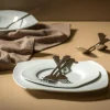 Talerz deserowy porcelanowy WAVE 20,5x18,5 cm