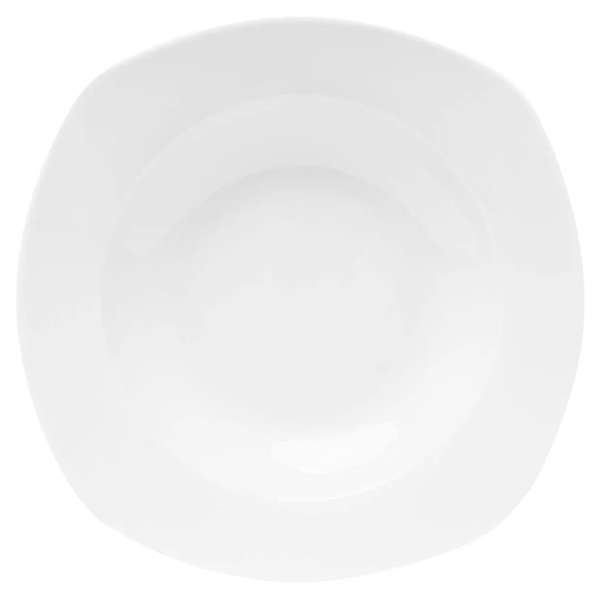 Talerz głęboki porcelanowy QUADRO biały 22,9 x 21,4 cm