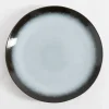 Talerz obiadowy brązowo-szary MALAM 26,6 cm