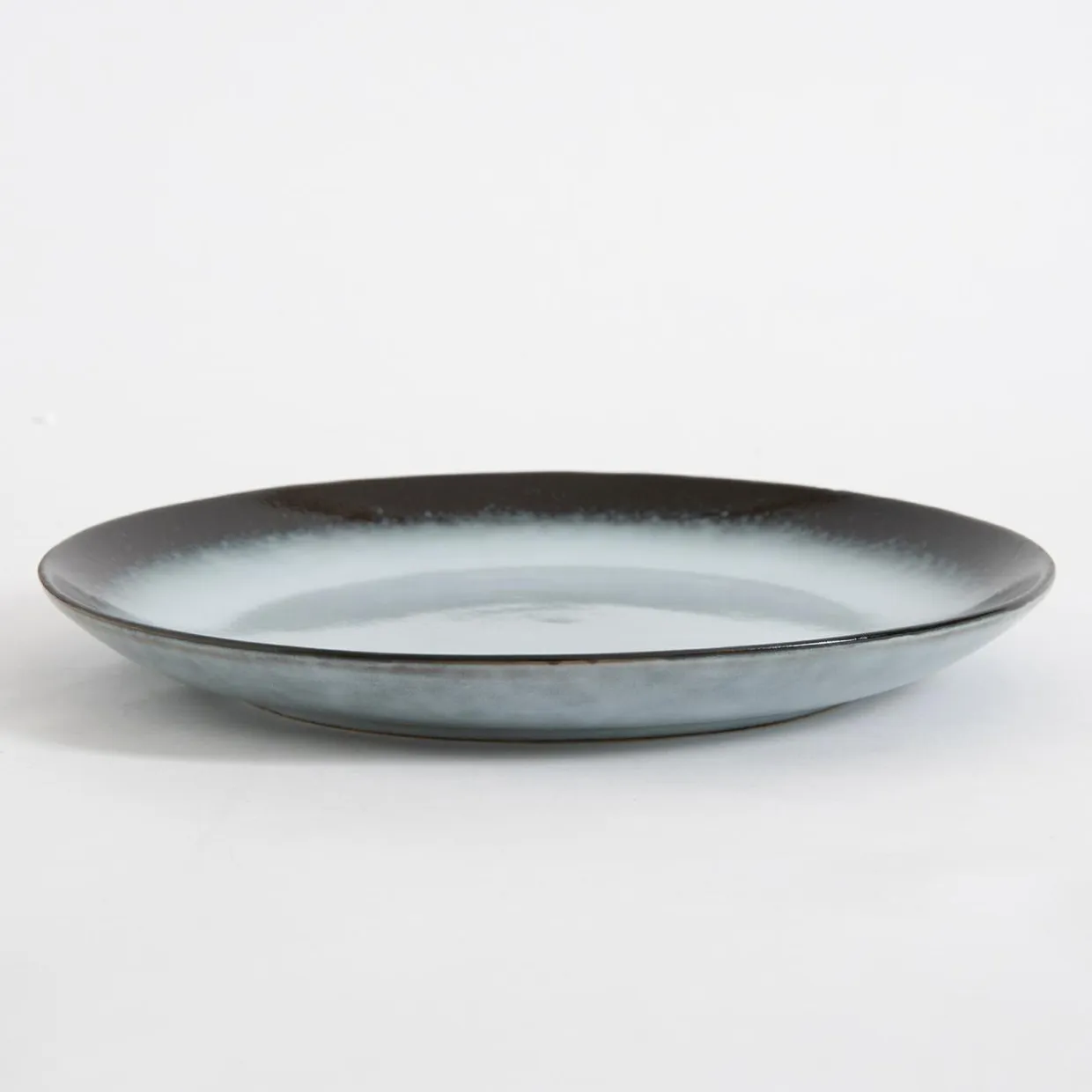 Talerz obiadowy brązowo-szary MALAM 26,6 cm