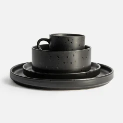 Talerz obiadowy czarny CARBONO 26,5 cm