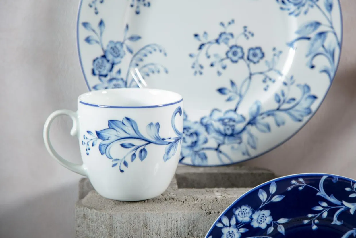 Talerz obiadowy EVIA BLUE porcelana Bogucice 28,5 cm