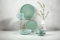 Talerz obiadowy GRANITE MINT BLUE porcelana Bogucice 26,5 cm