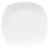 Talerz obiadowy porcelanowy QUADRO biały 26,7x25 cm