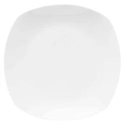 Talerz obiadowy porcelanowy QUADRO biały 26,7x25 cm