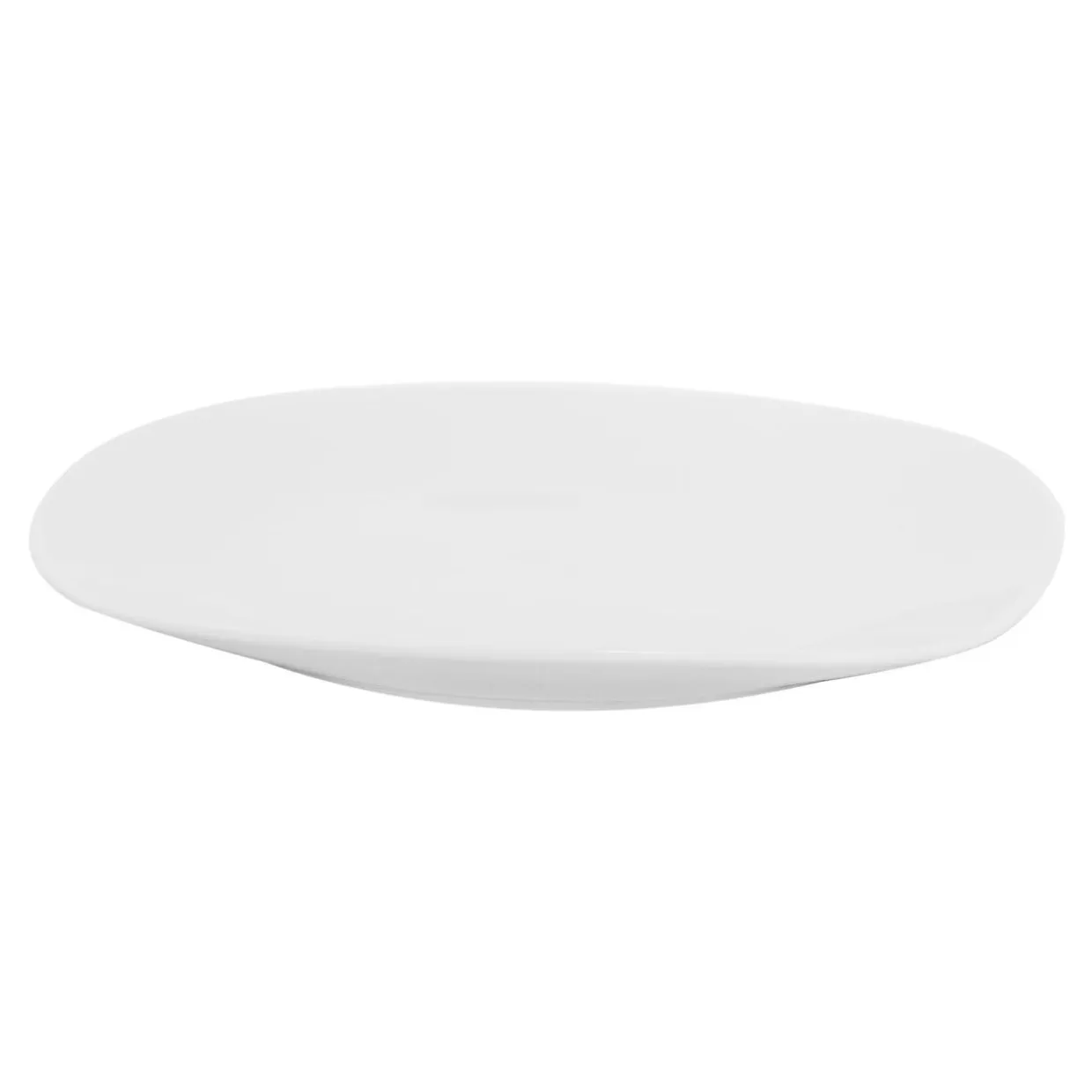 Talerz obiadowy porcelanowy QUADRO biały 26,7x25 cm