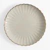 Talerz obiadowy porcelanowy ZŁOTY RANT 26,6 cm