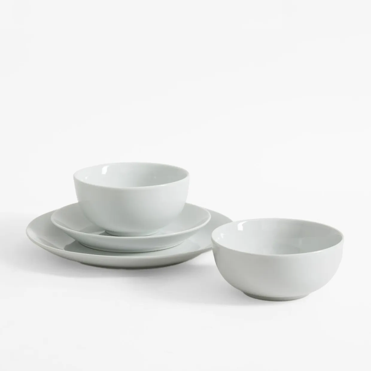 Talerz obiadowy porcelanowy biały 24,8 cm