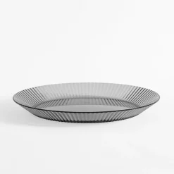 Talerz plastikowy szary 23 cm