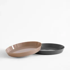 Talerz plastikowy z wysokim rantem 24 cm MIX