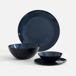 Talerz szklany granatowy 32 cm