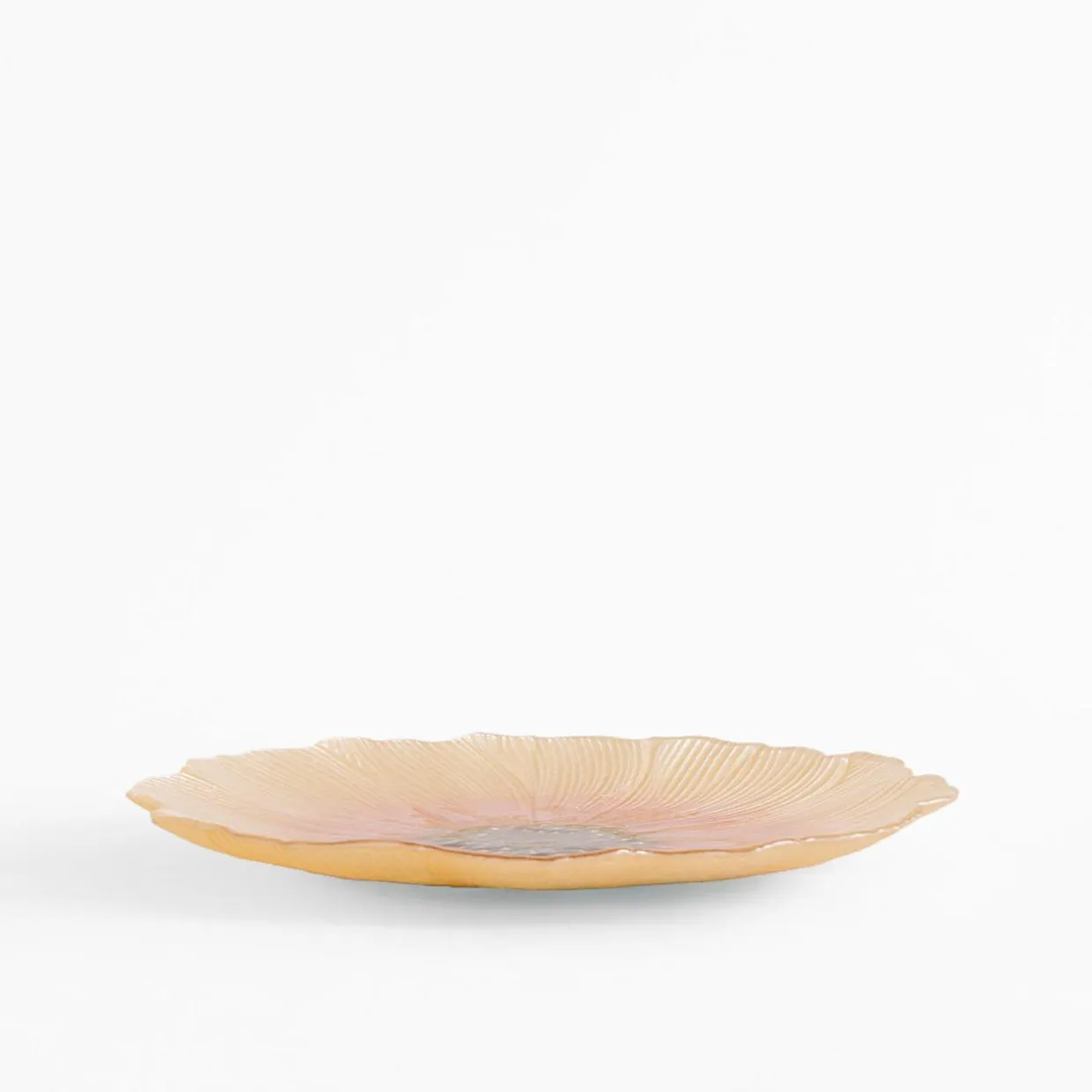 Talerz szklany kwiat 21 cm
