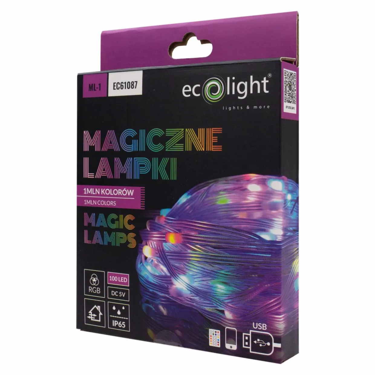 Taśma LED RGB 100 diod 10 m z pilotem MAGIC LAMPS