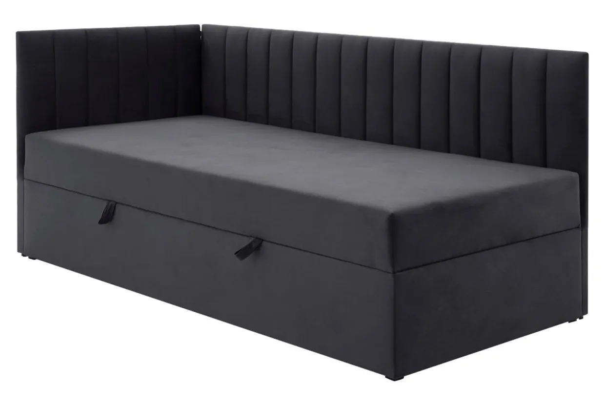 Tapczan narożny tapicerowany KLAUS 90x200 lewy