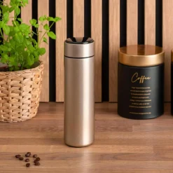 Termos z wyświetlaczem LED złoty 500 ml