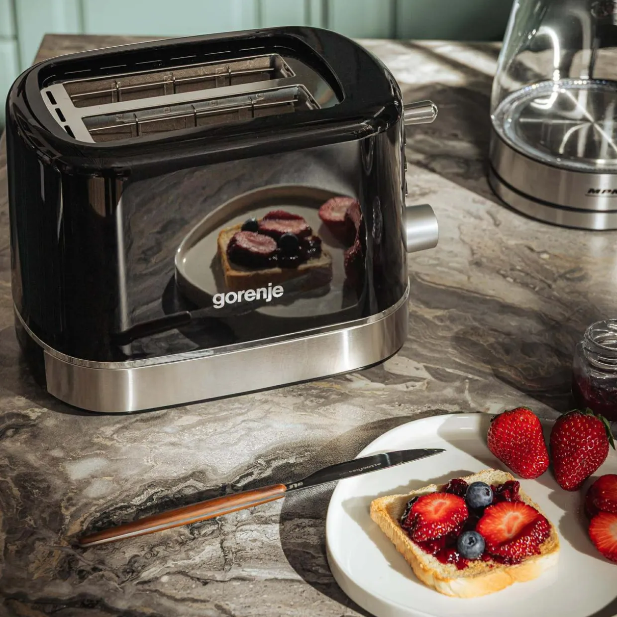 Toster GORENJE czarno-srebrny T800DB