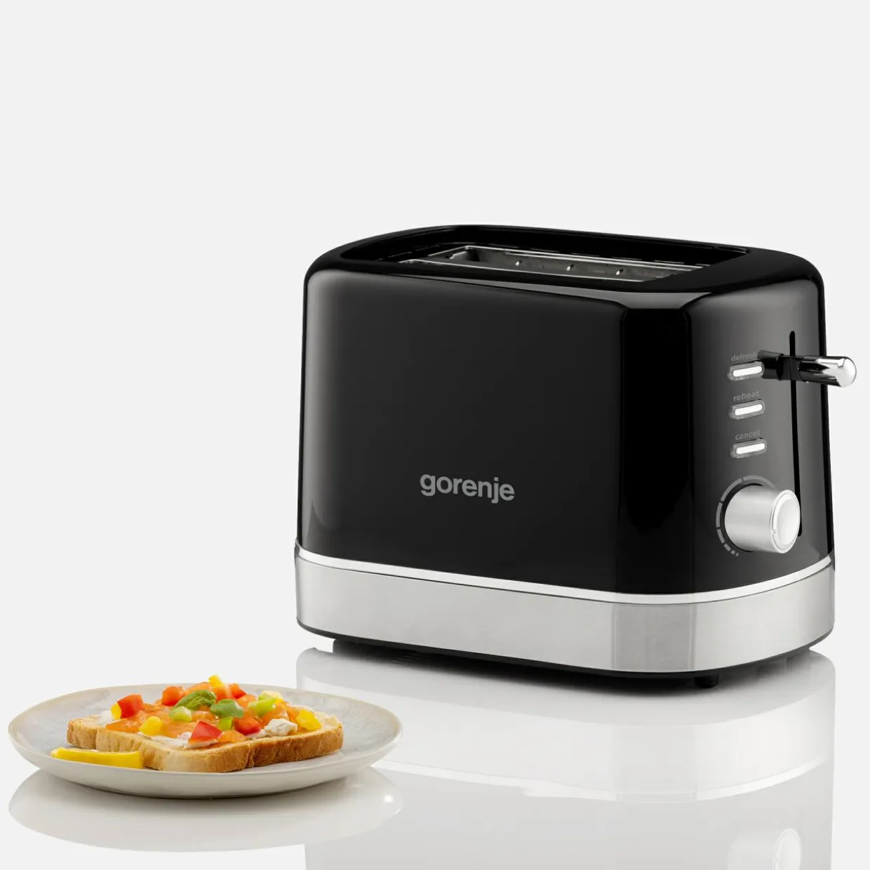 Toster GORENJE czarno-srebrny T800DB