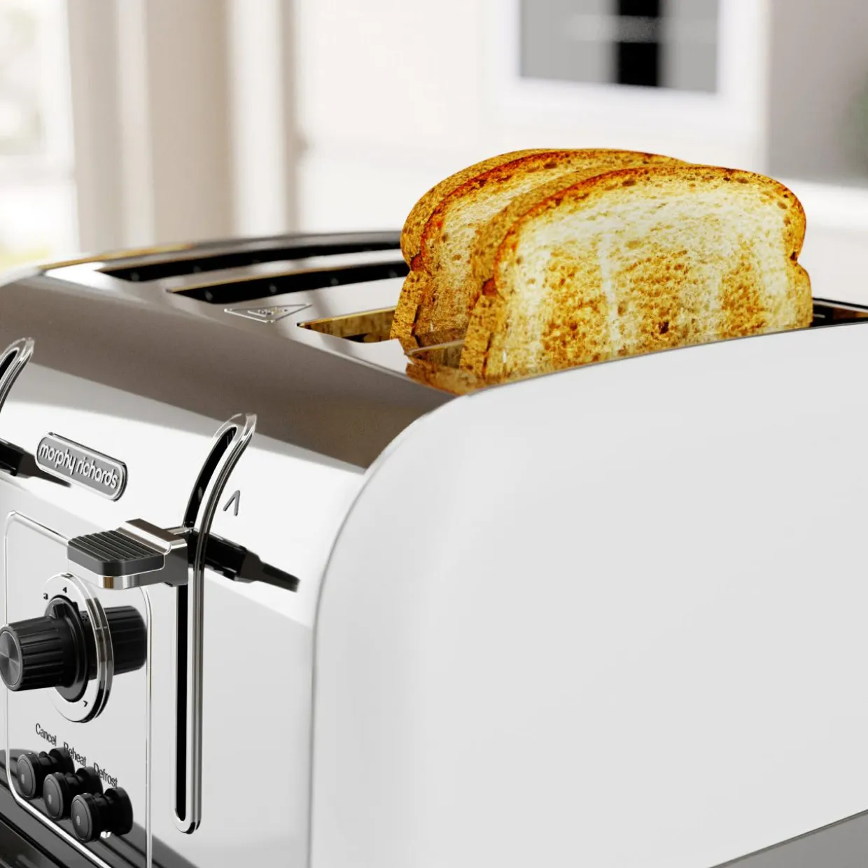 Toster na 4 kromki MORPHY RICHARDS biały VENTURE