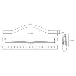 Uchwyt PORTO MILOS 18 cm chrom