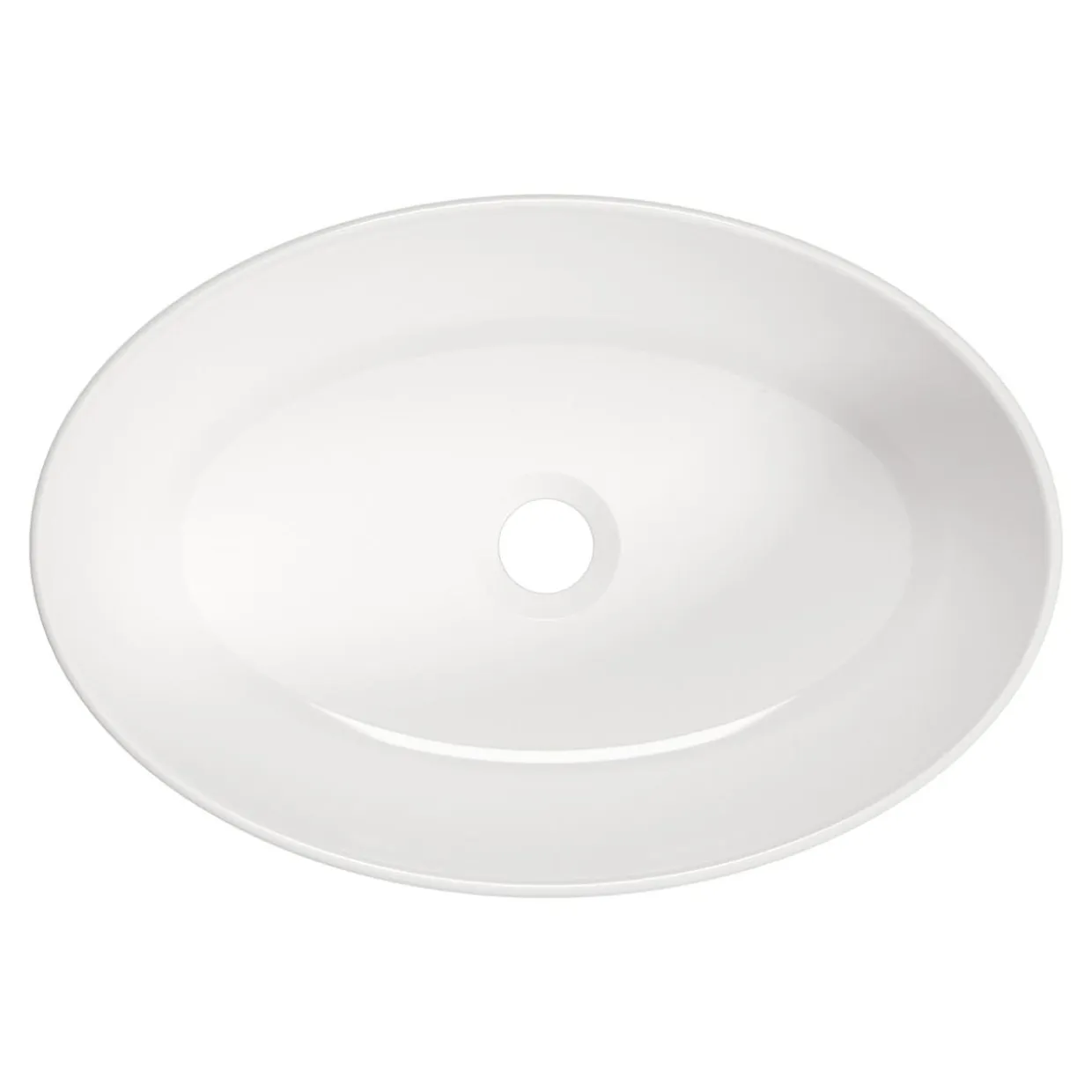 Umywalka ceramiczna nablatowa biała ALPINIA 45,5 cm