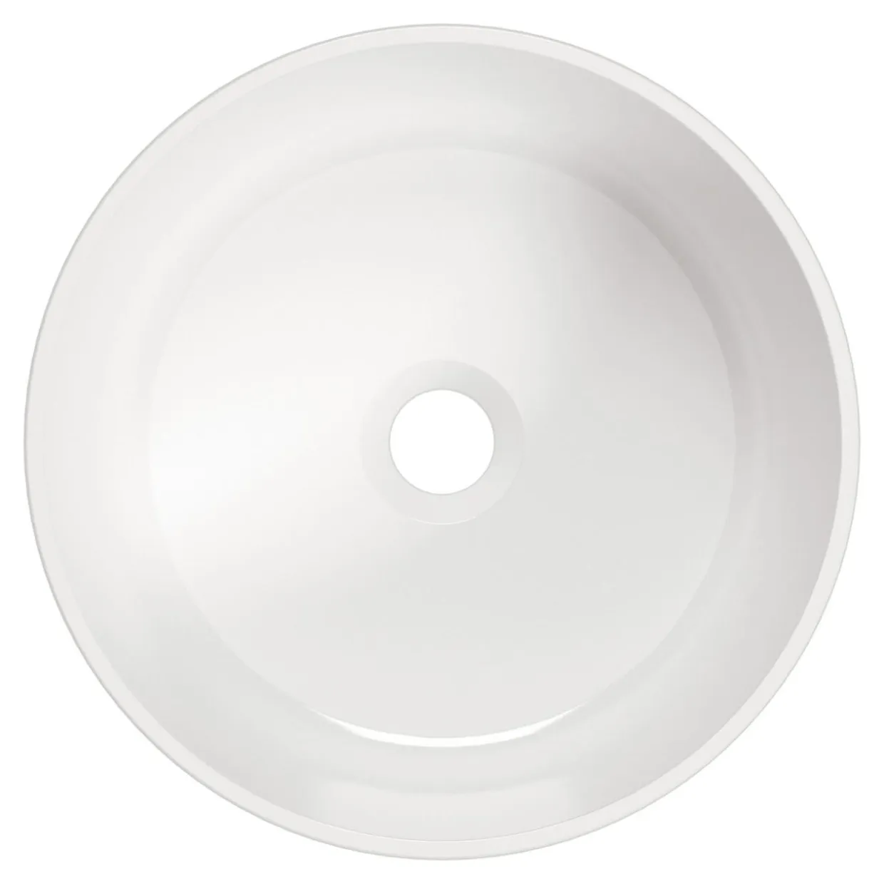 Umywalka ceramiczna nablatowa biała ARNIKA 35,3 cm