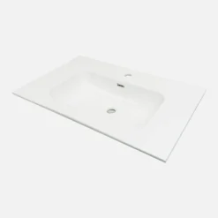 Umywalka ceramiczna wpuszczana w blat TUBO 80 cm
