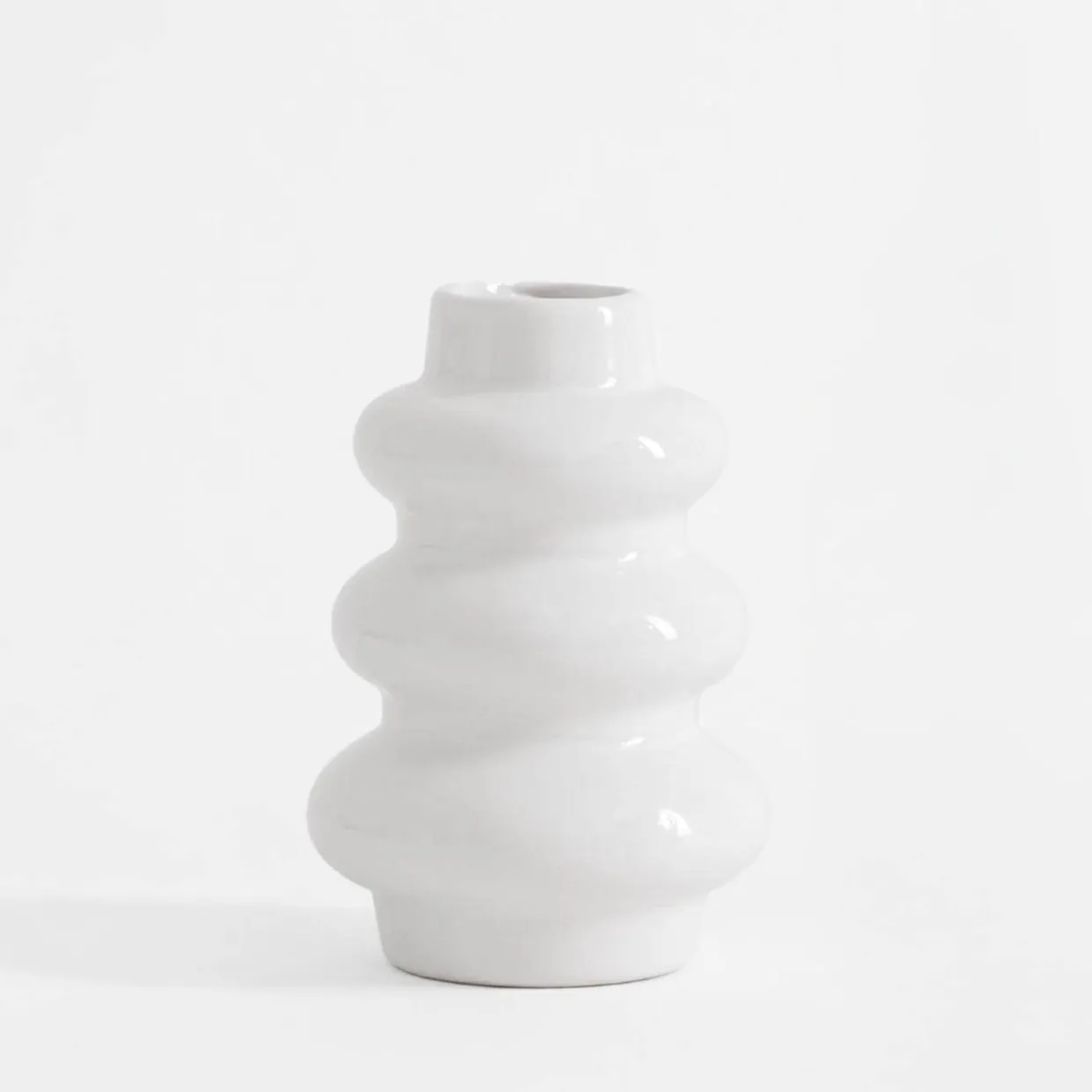 Wazon bałwanek biały 12 cm