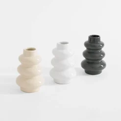Wazon bałwanek biały 12 cm
