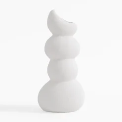 Wazon bałwanek biały 24,2 cm