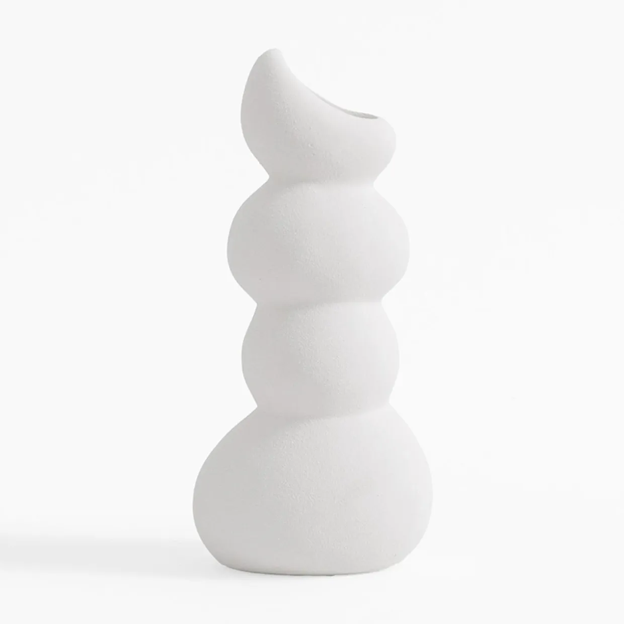 Wazon bałwanek biały 24,2 cm