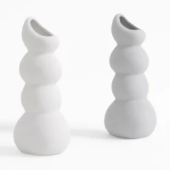 Wazon bałwanek szary 24,2 cm